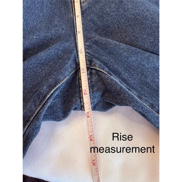 Vintage Chaps Women’s Denim Sz 8 Beaded Pockets Medium-Wash High Rise Mom Jeans - Picture 9 of 13